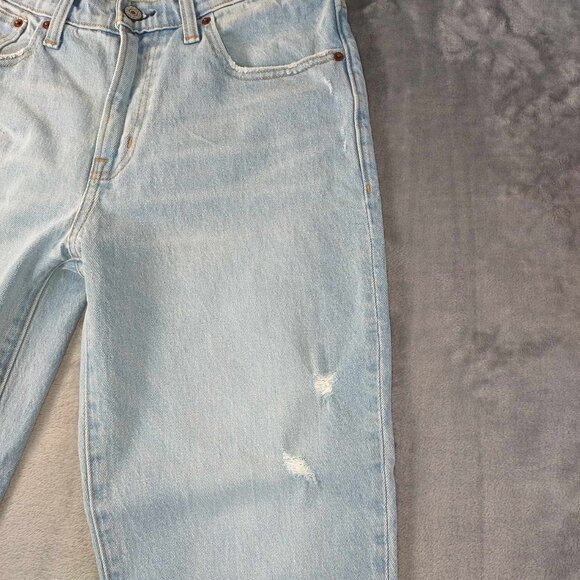 Abercrombie &‎ Fitch The Boyfriend Mid Rise blue jeans distressed vintage Y2K - Picture 7 of 10